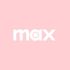 the word max on a pink background