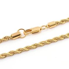 Discover the elegance and sophistication of this exquisite 18k solid gold rope chain. Expertly crafted with diamond machined grooves, it offers a stunning and refined appearance that is sure to captivate at first glance. Whether worn alone or paired with your favorite pendant, it effortlessly enhances any ensemble with its timeless beauty. Perfect for those seeking a touch of luxury, this 18k solid gold rope chain is designed to be both versatile and stylish, making it an essential addition to a Yellow Gold Rope Chain Necklace With Diamonds, Gold Plated Rope Chain Pendant, Luxury Gold Plated Rope Chain Necklace, Gold-tone Rope Chain Jewelry, Gold Plated, Gold-tone Gold-plated Rope Chain Jewelry, Gold Rope Chains, Traditional Diamond, Rope Chain, Real Diamonds