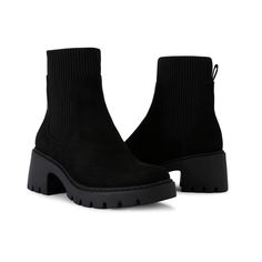 This Tess ankle boot is crafted from a black microsuede. There is a ribbed elasticated panel on the ankle in black with a zipper on the inside for slip-on ability. Heel height: 5.5cm Material: Microsuede Style number: 3887300799 Boots Casual, Trainer Heels, Trainer Boots, Kurt Geiger, Black Ankle Boots, Casual Boots, A Black, Mini Bag, Heeled Boots