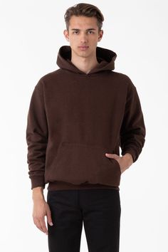 Made from a luxurious 14oz fleece, this hoodie is incredibly soft and warm, yet still breathable and moisture-wicking. The loose fit allows for a full range of motion, making it perfect for everything from running errands to lounging around the house. The kangaroo pocket provides ample storage for your essentials, while the ribbed cuffs and hem keep the cold out. This hoodie is Garment Dyed. Our garment-dyed hoodies are dyed after they're sewn, which gives them a more durable and even color, inc Cursive Logo, Los Angeles Apparel, La Outfits, Quality Hoodies, Garment Manufacturing, Usa Outfit, Fun Sweatshirts, Cool Hoodies, Off Black