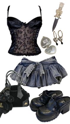 Outfit Ideas Shifting, Dr Outfit Ideas, Y2k Outfit Ideas, Cute Everyday Outfits, Edgy Outfits