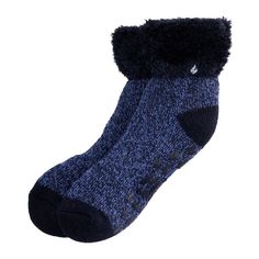 These Women's Heat Holders Lily Twist Lounge Socks have slip grips on the sole to keep you safe and cozy. These Women's Heat Holders Lily Twist Lounge Socks have slip grips on the sole to keep you safe and cozy. Advanced thermal yarn Retains heat Non-slip grippers on sole Non-binding Diabetic friendlyFIT & SIZING Socks sized 5,9 fits shoe size 5,9 Crew silhouetteFABRIC & CARE Material: 58% acrylic, 36% polyester, 5% nylon, 1% elastane Machine wash Imported Size: 5-9. Color: Navy. Gender: female. Heat, Twist, Socks, Lounge, Lily, Yarn, Pink, Blue, Color