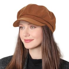 PRICES MAY VARY. 【Women Beret Hat Size】: Hat circumference 57-60cm (22.44"-23.62"), brim 5cm (1.97"), and depth 9cm (3.54").Elastic band design suitable for most people.One Size Fit Most 【Material】: COTTON & POLYESTER, womens newsboy caps has a soft lining that is gentle on even the most sensitive scalp. We recommend hand washing with cool water, air drying, or spot cleaning. 【Fashionable Classic 】: This classic, vintage 8-panel paperboy caps for women is crafted with superior sewing craftsmansh Casual Adjustable Solid Color Beret, Casual Adjustable Beret, Casual Brown Brimmed Beret, Retro Hats For Fall, Retro Brimmed Winter Beret, Winter Retro Brimmed Beret, Trendy Adjustable Brimmed Beret, Brown Cloche Cap For Fall, Adjustable Retro Winter Beret