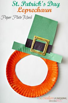 paper plate st patrick's day leprechaun craft for kids to make