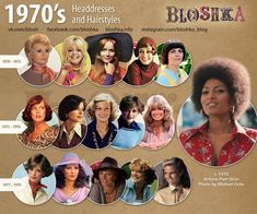 1970 Women Hairstyles, 1973 Hairstyles, 1974 Hairstyles, 1968 Hairstyles, 70s Hair Catalog, 1970s Outfits