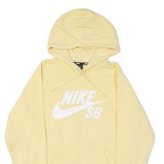 Item is in good used condition. >Size: S >Armpit To Armpit: 21" >Armpit To Cuff: 21" >Collar To Hem: 26" Throwback Fleece Hoodie For Streetwear, Casual Skateboarding Hoodie, Sporty Hoodie For Spring Streetwear, Sporty Spring Hoodie For Streetwear, Yellow Athleisure Hoodie For Streetwear, Sporty Spring Streetwear Hoodie, Spring Sporty Streetwear Hoodie, Yellow Hoodie For Streetwear, Yellow Hoodie With Ribbed Cuffs For Streetwear