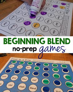 the beginning blend no prep game is shown