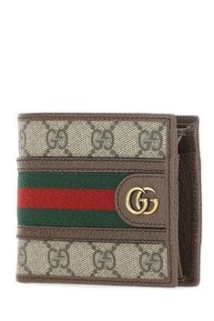 Dimensions: Width: 11cm, Height: 9cm 100% Silk, 100% Canvas, 100% Leather, 100% Metal Made in Italy Designer Model Number: 59760996IWT Designer Colour: 8745 Designer Gucci Wallet With Coin Pocket, Gucci Classic Wallets With Logo, Designer Gucci Wallets With Logo, Gucci Designer Wallets With Logo, Gucci Brown Wallet With Card Slots, Luxury Gucci Wallet With Logo, Classic Gucci Wallets With Logo, Gucci Brown Formal Wallet, Formal Brown Gucci Wallet