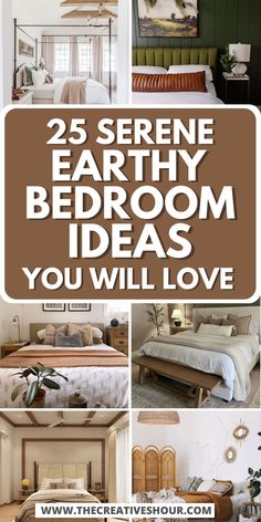 the 25 serene earthy bedroom ideas you'll love to have in your home