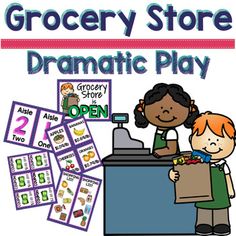 the grocery store dramatic play for children