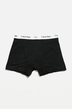 Staple set of stretchy boxer trunks by Calvin Klein feature a body-defining fit. Constructed from breathable cotton with a signature logo taped waistband. **Content + Care** \- Includes 3 pairs \- 95% Cotton, 5% Elastane \- Machine wash | Calvin Klein Black & White Boxer Trunks 3-Pack - Black S at Urban Outfitters Black Boxers, Calvin Klein Boxers, White Boxers, Costume Parties, Mens Loungewear, Calvin Klein Black, Black Fits, Signature Logo, Costume Party