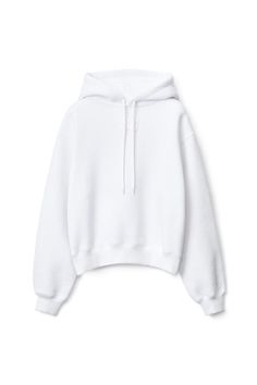 White long-sleeve heavy brushed structured terry hoodie with a stacked puff paint logo . Relaxed fit. Hip-length bottom hem. Ribbed sleeve cuffs and bottom hem. Composition: 78% cotton, 22% polyester. Made in hong kong. Model is 5'9" and wears size s. 4CC3222069100. Paint Logo, Applique Hoodie, Lace Hoodie, Slouchy Jeans, Puff Paint, Embroidery Hoodie, Pink Sale, Half Zip Sweatshirt, Sleeveless Hoodie