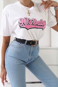 This is the perfect t-shirt for any 90s baby celebrating their birthday Trendy Tops With Text Print For Birthday, Retro Short Sleeve Top For Birthday, Trendy Short Sleeve Top For Birthday, Retro Letter Print Tops For Birthday, 90s Inspired Letter Print T-shirt For Spring, 90s Inspired Graphic Print T-shirt For Birthday, 90s Inspired Graphic Print T-shirt For Birthdays, 90s Letter Print Tops For Birthday, 90s Inspired Graphic Print Birthday T-shirt