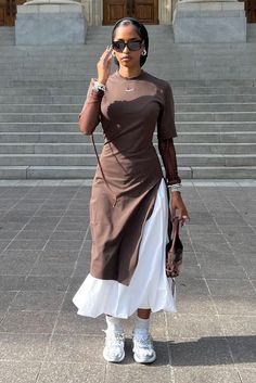 Modest Fashion Vacation, Simple Outfits Modest, Dress Into Skirt Outfit, Apostolic Streetwear, Fashion Inspo Outfits 2024 Autumn, Modesty Outfits Aesthetic, Kimono And Skirt Outfit, African Aesthetic Outfits