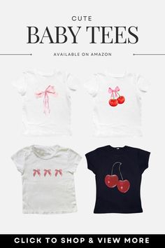 Cute graphic tee styles available on amazon. Click to shop and view more graphic t-shirt finds. Cute Baby Tees, Baby Tees, Infant Tees