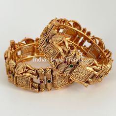 Gold Elephant Single Kada bangle/Indian bangles/Antique Openable bangles/Temple Jewelry/Bridal Bangles/Indian Wedding/Pakistani/South indian Antique Openable Bangles With Matte Gold Plating Elephant Design Classic Design Antique Bangle Single kada bangle This is 100% Handmade jewelry. So Color, shades, texture displayed may slightly vary from the actual product due to digital image limitations. We request you to consider these minor variations. Please expect the possibility of some slight imperf Temple Jewelry Wedding Bangle With Motifs, Wedding Temple Jewelry Bangle With Motifs, Festival Motif Bangle, Gold Bangle With Motifs For Festivals, Temple Jewelry Style Bangle With Motifs For Festive Occasions, Festive Bangle With Motifs In Temple Style, Festive Temple Jewelry Bangle With Motifs, Ornate Meenakari Bangle For Wedding, Ornate Meenakari Wedding Bangle