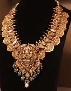 Gold Jewels Design Haram, Kaasula Haaram, Bottu Mala, Nakshi Jewellery, Indian Wedding Jewelry Sets, Delicate Gold Jewelry, Bridal Necklace Designs