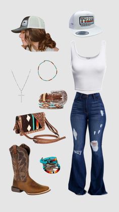 Discover 30 Rodeo Outfits You Need to Try This Year! From chic rodeo outfits women will love to stylish country concert outfit ideas, we've got you covered. Explore the best rodeo outfits for women, perfect for any event. Get inspired with vaquera outfit styles, casual country outfits, and stunning country style outfits. These country concert outfits and concert outfit ideas will ensure you look fabulous at every occasion. Find your perfect rodeo outfits today! Country Summer Outfits, Country Outfits Women, Cute Cowgirl Outfits, Cowgirl Fashion