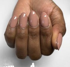 Short Almond Nails Dark Skin, Pale Manicure, Nude Nails For Black Women, Powered Nails, Nude Nails Black Women, Dark Fall Nail Colors, Power Nails, Nail Colors For Pale Skin, Opi Gel Nails