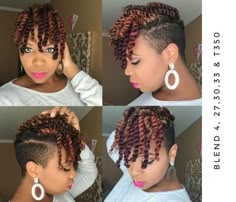 Braids With Shaved Sides, Shaved Hair Designs, Shaved Side Hairstyles, Tapered Natural Hair, Twisted Hair, Natural Hair Cuts, Tapered Hair, Natural Hair Short Cuts, Tapered Haircut