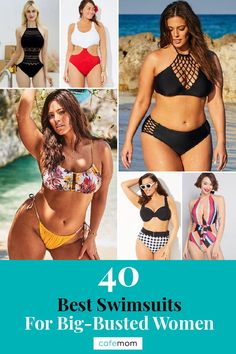 40 Swimsuits That Work for Moms Who are 'Top Heavy’: Swimsuit season can be a nightmare to bigger busted mamas, so we did the dity work for you. All of these suits work for top heavy moms and are super fashionable for the summer. Swimsuit Season, Best Swimsuits, Cute Swimsuits, A Nightmare, One Piece Suit, Swimsuit Shops, Work For You