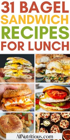 31 bagel sandwich recipes for lunch