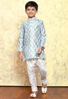 Pls Check The Size Chart before placing the Order  Kids Indo-western Sherwani + Jacket And Matching Silk Pant * Style - Kids Kurta Pajama * Fabric - Premium Polyester * Color - Peach/Multi Color/Light Beige * Work Type - Printed * Bottom - Paired with Matching Silk Pant Resham Embroidery Sets For Eid Ceremony, Eid Ceremony Sets With Resham Embroidery, Ceremony Sets With Resham Embroidery For Eid, Bollywood Style Traditional Wear For Eid Ceremony, Bollywood Traditional Wear For Eid Ceremony, Eid Ceremony Kurta With Resham Embroidery, Long Sleeve Festive Sets For Ceremony, Eid Ceremony Traditional Kurta, White Kurta For Eid Ceremony