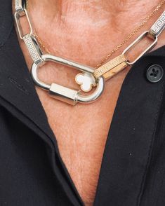 #marlaaaronjewelry  #vancleef Neck Mess, My Neck My Back, Being Classy, Love Locks, Menlo Park, Boho Hippie Chic, Bracelet And Necklace, The American Dream