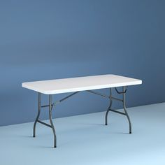 Cosco 6' Foldable Premium White Speckle Table - Walmart.com Work Table, Desk Furniture, Place Settings, Style Moderne