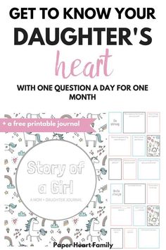 Questions To Ask Your Daughter, Mother Daughter Journal, Mother Daughter Activities, Mother Daughter Dates, Daughter Activities, Raising Daughters, Parenting Girls, Raising Girls