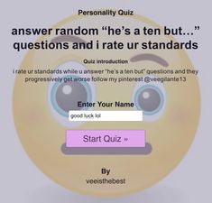 an emoticive quiz answers the question's most important questions