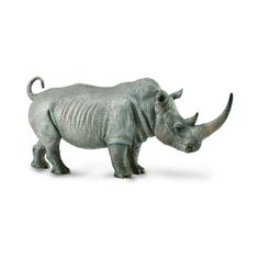 a rhinoceros is standing in front of a white background