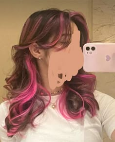 Pink Peekaboo Hair, Brown And Pink Hair, Underdye Hair, 2024 Hair Trends For Women, 2024 Hair Trends, Grey Hairstyles