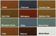 different shades of siding colors and names