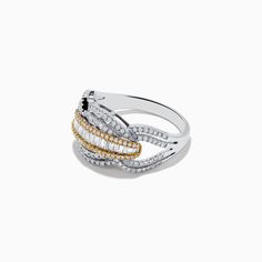 Duo 14K White and Yellow Gold Diamond Ring Yellow Gold Diamond Ring, Gold Diamond Ring, Gold Diamond Rings, Gold Yellow, Gold Diamond, Diamond Ring, Yellow Gold, Ring, Yellow