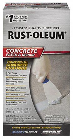 a box of rustoleum with a brush in it's hand and the words rust