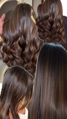 #hair #brown #style Black Hair Balayage, Brown Hair Looks, Brown Hair Inspo, Hair Tint, Hair Color Streaks, Brunette Hair With Highlights, Brunette Balayage Hair, Hair Done