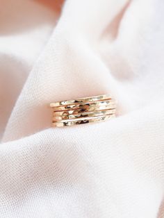 Hammered Gold Filled Stack Ring Kaiko Gold Stack - Etsy Israel Gold Hammered Stackable Rings, Gold Hammered Stackable Round Band Rings, Gold Hammered Stackable Rings For Everyday Wear, Everyday Gold Hammered Stackable Rings, Gold Stacked Minimalist Midi Rings, Gold Stacked Midi Rings Minimalist Style, Minimalist Stacked Gold Midi Rings, Adjustable Stacked Gold Midi Rings, Adjustable Gold Hammered Stackable Rings