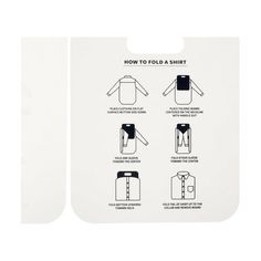 the instructions for how to fold a shirt