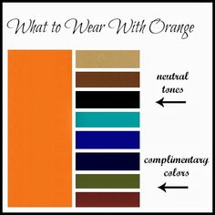 what to wear with orange color scheme for the new york times compenentary colors