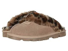 UGG Coquette | Zappos.com Can Cozy, Ugg Coquette, Leopard Slippers, Brown Slippers, Cozy Wear, Preppy Shoes, Winter Attire, Funky Shoes, Girly Shoes