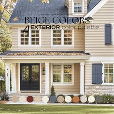 the exterior color palette for a house