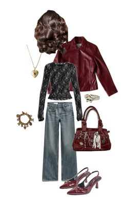 #casual #inspo #outfit #newyearseve #vintage #y2k #lace #burgundy #red Casual New Years Eve Outfits, Eve Outfit, New Years Eve Outfits, New Year’s Eve, New Years Eve, Lace