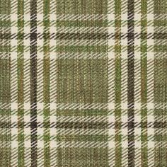 a green and white plaid fabric