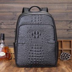 Bar Accessories Decor, Stylish Backpack, Alligator Skin, Skin Pattern, Stylish Backpacks, Belt Purse, The Cow, Unique Bags, Functional Accessories