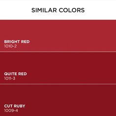 the red color is similar to other colors in the same paint scheme, but with different shades