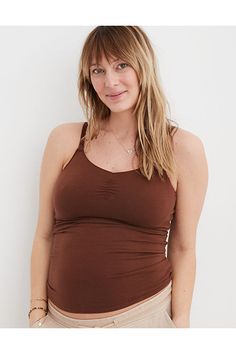 Soft, comfy fabric/Mama By Aerie™ Nursing pads are quick-absorbing, washable and reusable, making them easy to use (and better for our planet, too)/Nursing clasp at front for easy breastfeeding/Adjustable straps for your best fit & comfort!/Accessi Aerie Clothing, Reusable Nursing Pads, Nursing Tank Top, Maternity Brands, Nursing Tank, Breastfeeding Clothes, Nursing Mother, Nursing Pads, Nursing Tops