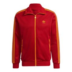 adidas originals Fb Nations Tt Logo Jacket Asia Sizing 'Red' HK7407 (Men's/Zipper/Stripe) Fall Functional Track Jacket With Three Stripes Branding, Adidas Track Jacket With Three Stripes For Winter, Adidas Red Track Jacket For Streetwear, Red Sporty Track Jacket With Three Stripes, Casual Red Track Jacket With Three Stripes, Adidas Outerwear With Side Stripes For Fall, Sporty Red Outerwear With Three Stripes, Red Track Jacket With Three Stripes, Retro Track Jacket With Three Stripes For Streetwear