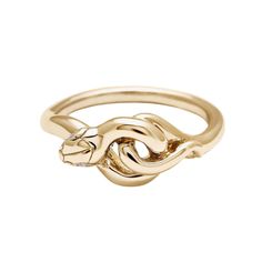 SERPENT SIGNATURE WHAT IT IS: A 14k yellow gold serpent band WHY IT’S SPECIAL: An Anna Sheffield signature, the Serpent has symbolized eternal love since ancient times. It makes for a perfect companion either worn alone or combined with multiple bands. GOOD TO KNOW: White diamond, 14k recycled yellow gold Made to order and ships in approx. 4 weeks WHY WE LOVE ANNA SHEFFIELD: Anna Sheffield is a jewelry icon. Her designs make us swoon and are the talismans of our dreams. Throw in the fact that she is committed to creating responsible, sustainable jewelry and we are sold. Elegant Yellow Gold Snake Ring, Yellow Gold Snake-shaped 14k Gold Rings, 14k Yellow Gold Snake Jewelry, Yellow Gold Snake Ring For Wedding, Symbolic Yellow Gold Snake-shaped Jewelry, Symbolic Snake-shape Yellow Gold Jewelry, Jewelry Icon, Anna Sheffield, The Serpent