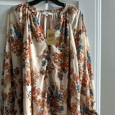 Nwt! Purchased From Vici Clothing. Blouse Is Lined And Has Buttons In The Front. *Smoke Free And Pet Free Home. *Fabric Content: 100% Polyester Approx Measurements Taken Flat: Armpit To Armpit: 20.5" Length: Top Of Shoulder: 25" Beige Floral Print Blouse For Brunch, Cream Blouse For Brunch In Fall, Flowy Cream Blouse For Fall, Cream Floral Print Blouse For Fall, Spring Beige Flowy Blouse, Fall Cream Blouse For Day Out, Cream Blouse With Floral Print For Fall, Cream Blouse For Day Out In Fall, Cream Blouse For Fall Day Out